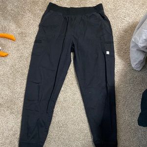 Butter Soft Stretch Womens Jogger Scrub Pants-black